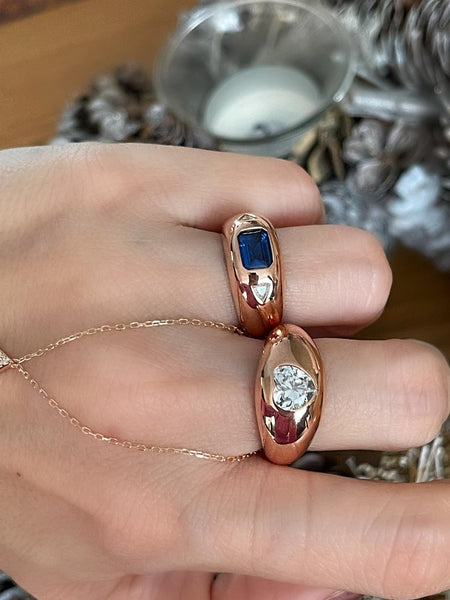 Bombeli Geometrik Yüzük